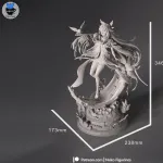 Hand Painted Resin Figurine, Dark Fantasy Anime Inspired Statue, Collectible Figure product image 9