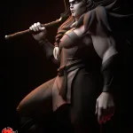 Barbarian Lady | Maximum Detailed Hand-Painted 3D printed figure product image 2