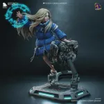 White Haired Android Girl Figurine, Fully Hand Painted 3D Printed Collectible Statue, Sci Fi Companion Sculpture product image 3