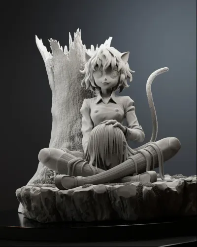 Neferpitou - Hunter  X Hunter | Maximum Detailed 16K 3D printed figure - alternate view