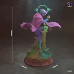 Blue Hero Swordsman Figurine, Highly Detailed Hand Painted 3D Printed Collectible Statue, Fantasy Anime Warrior Sculpture product image 8