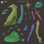 Golden Fantasy Princess Figurine, Fully Hand Painted 3D Printed Collectible Statue, Royal Elf Inspired Sculpture product image 9