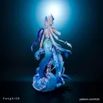 Celestial Oracle Strategist Figurine, Fully Hand Painted 3D Printed Collectible Statue, Fantasy Anime Seer Sculpture product image 4