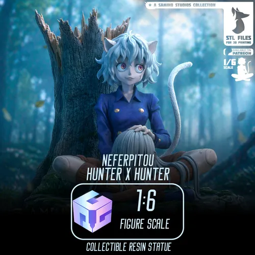 Neferpitou - Hunter  X Hunter | Maximum Detailed 16K 3D printed figure