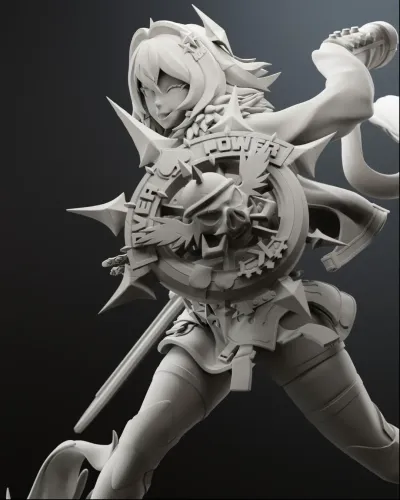 Ceasar King - Zenless Zone Zero  | Maximum Detailed 16K 3D printed figure - alternate view