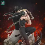 Hand Painted Resin Figurine, Dark Anime Martial Arts Battle Sculpture product image 3