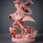 Red Haired Fire Wizard Figurine, Hand Painted Resin 3D Printed Collectible Statue product image 16