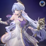 Fox Ear Mystic Lady Figurine, Maximum Detailed Hand Painted Anime Game Inspired 3D Printed Collectible Statue product image 8