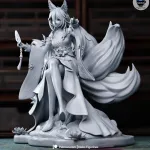 Pink Angelic Pop Singer Figurine, Maximum Detailed Hand Painted Anime Game Inspired 3D Printed Collectible Statue product image 8