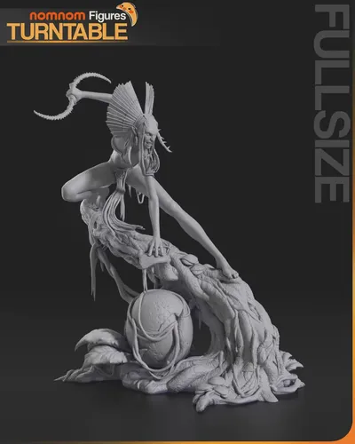 Varang figure Avatar Figure – 3D Printed Resin Diorama - alternate view