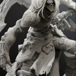 Death Darksiders II | Maximum Detailed 16K 3D printed figure product image 2
