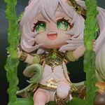 Little Forest Goddess Figurine, Fully Hand Painted 3D Printed Collectible Statue, Fantasy Anime Nature Spirit Sculpture product image