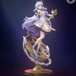 Fox Ear Mystic Lady Figurine, Maximum Detailed Hand Painted Anime Game Inspired 3D Printed Collectible Statue product image 13