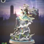 Green Sci Fi Mecha Girl Figurine, Maximum Detailed Hand Painted Anime Game Inspired 3D Printed Collectible Statue product image 11