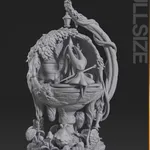 Hornet figure | Hollow Knight Silksong Figure – 3D Printed Resin Diorama product image 8