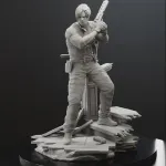 Leon Kennedy Resident Evil |Maximum Detailed 16K 3D printed figure product image 8