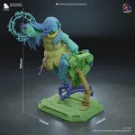 White Haired Android Girl Figurine, Fully Hand Painted 3D Printed Collectible Statue, Sci Fi Companion Sculpture product image 8